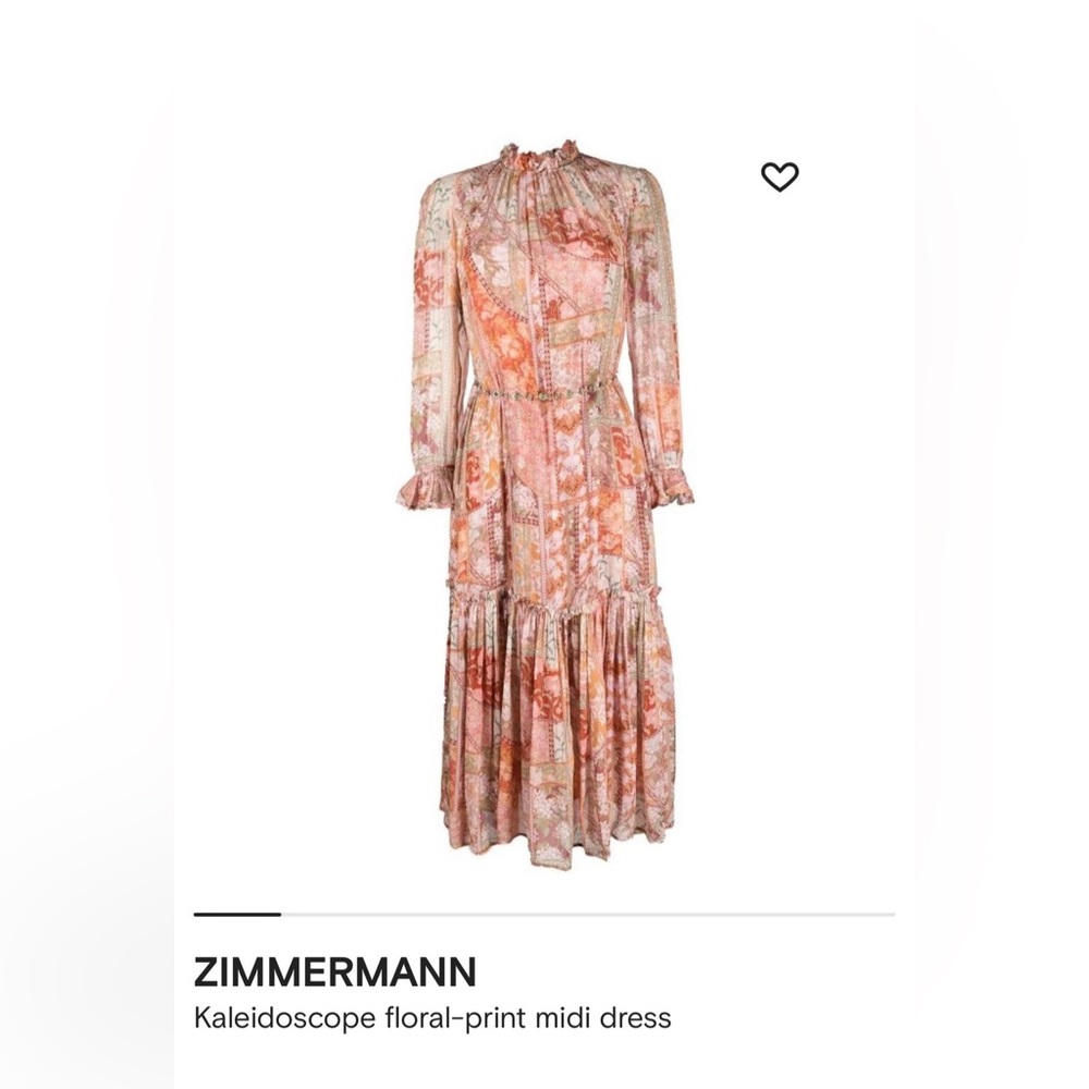 Zimmermann Kaleidoscope Midi Dress Size 0